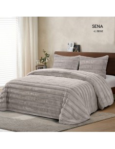 Edredón Sherpa Sena Verde para cama 90 | Súper Cálido 2