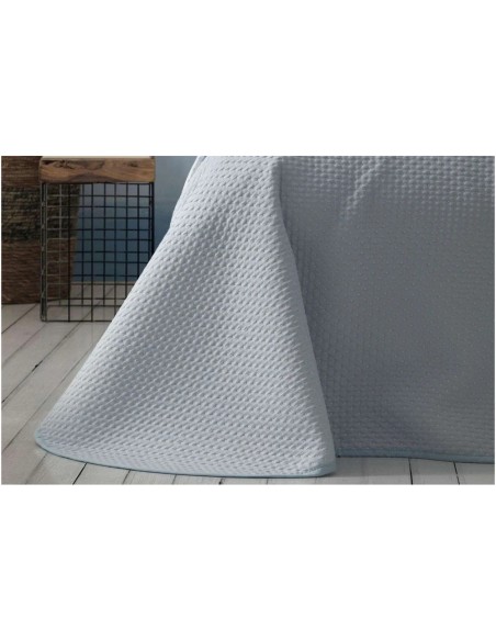 Colcha de verano Burrito Blanco 162 color cielo reversible