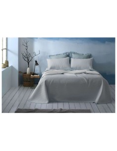 Colcha de verano Burrito Blanco 162 color cielo reversible 2