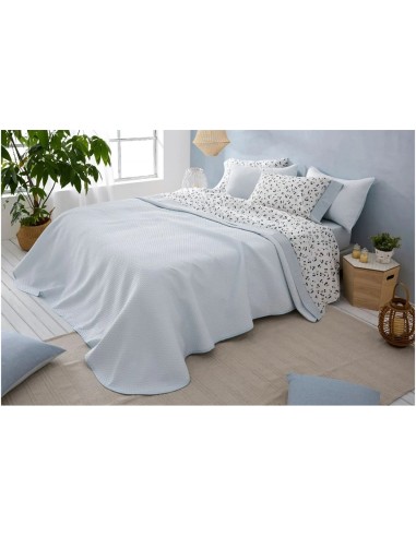 Colcha de verano Burrito Blanco 162 color cielo reversible