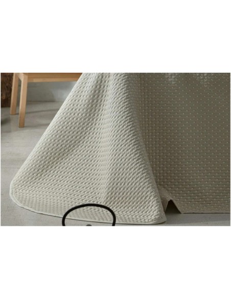 Colcha de verano Burrito Blanco 162 color lino reversible