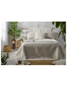 Colcha de verano Burrito Blanco 162 color lino reversible 2